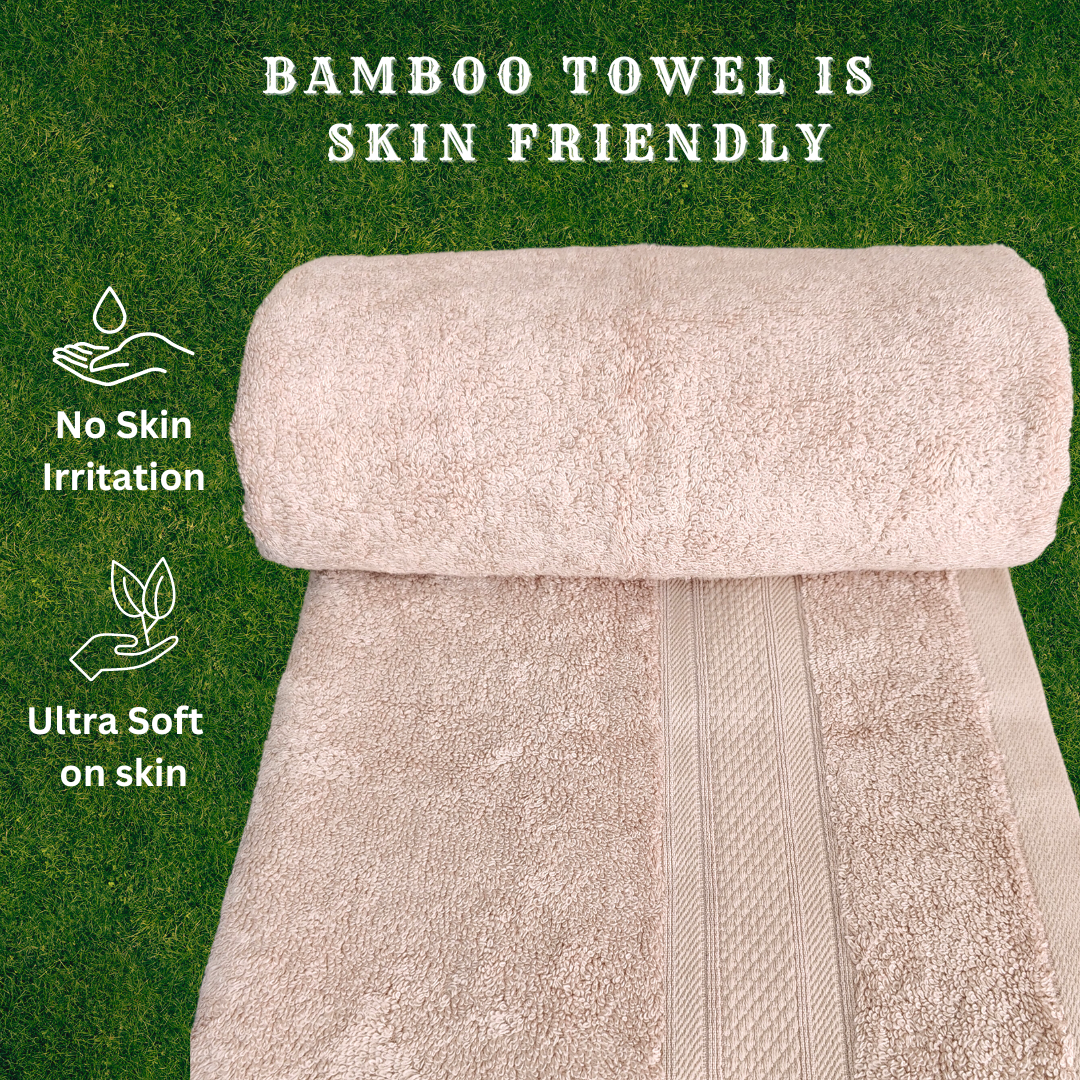 beige bath towel
