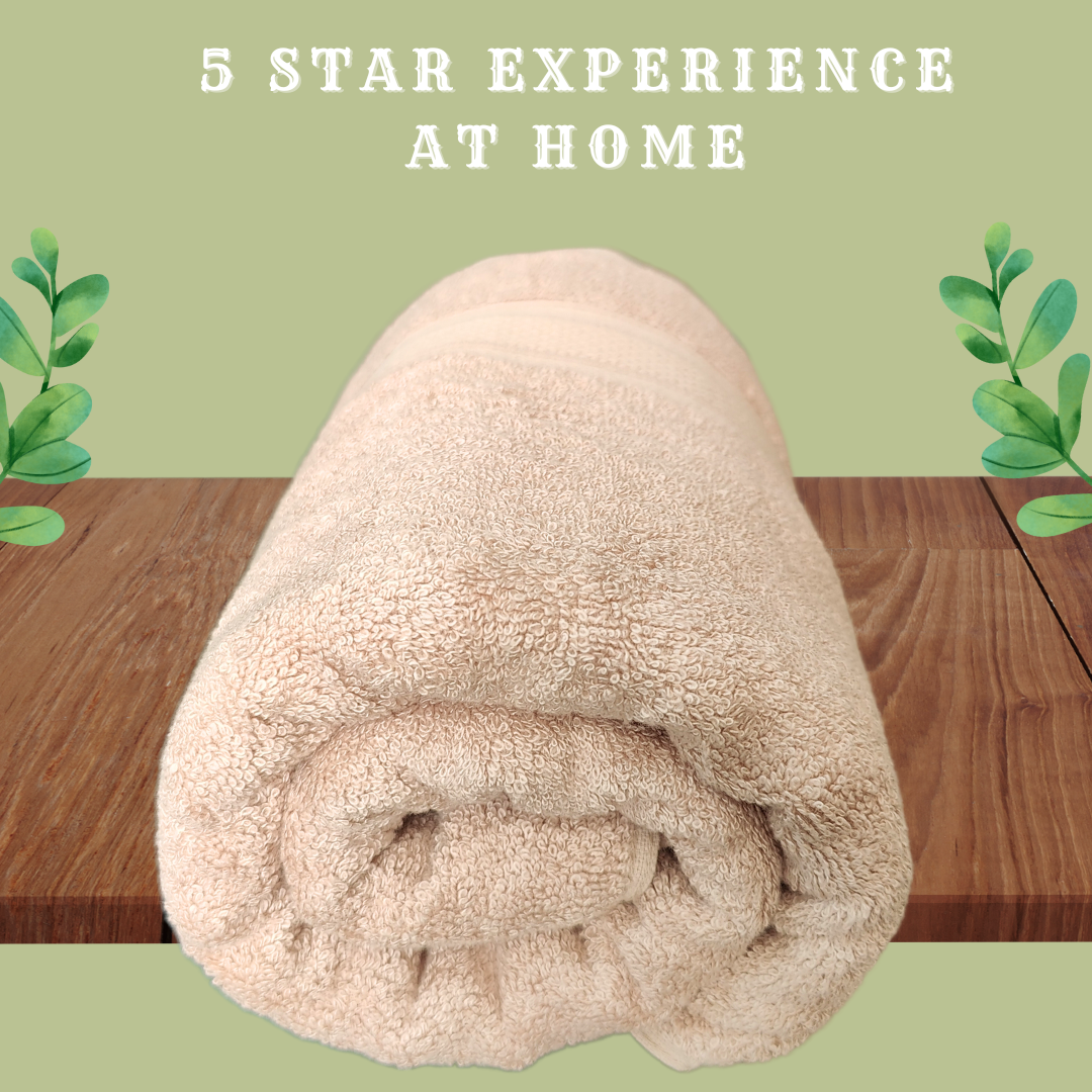 beige color towel